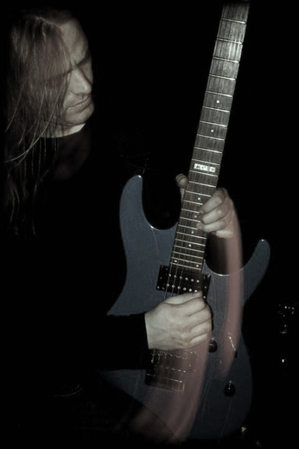 Ed Stevens Playing Blue Ibanez Guitar
