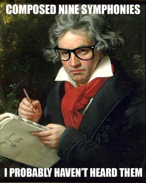 Hipster Ludwig Van Beethoven