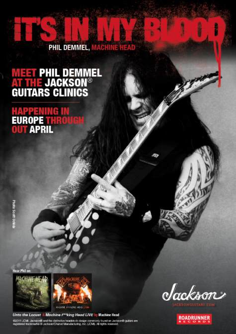 Phil Demmel appeared at GAK in Brighton U.K. for Jackson Guitar Clinic